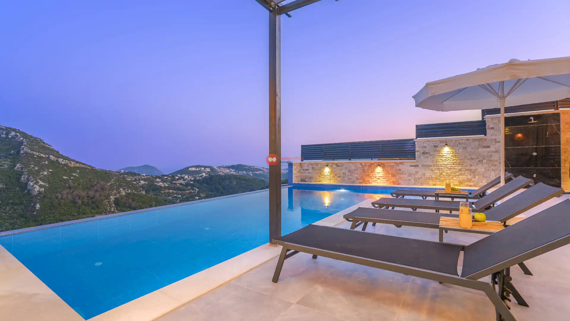 Villa Kartal Yuvası - Kalkan'da Doğa Manzaralı Kiralık Villa